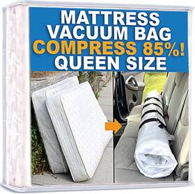 Homie 050967883789 Mattress Vacuum Bag For Moving Seal Queen/full/full-xl Clear Homie 050967883789 Mattress Vacuum Bag For Moving Seal Queen/full/full-xl Clear