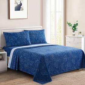 Hong And Arts Inc. 628594011709 Marina Decoration Printed 600 Thread Count Soft Deep Pocket