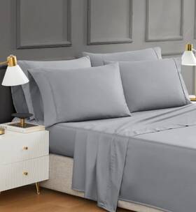 1728235 Hotel Signature Egyptian Cotton 400 Thread Count 6-piece King Sheet Set Gray 1728235 Hotel Signature Egyptian Cotton 400 Thread Count 6-piece King Sheet Set Gray
