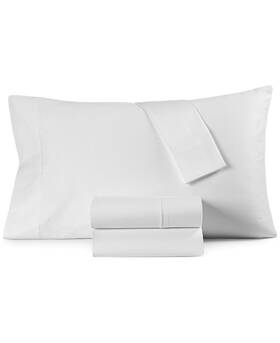 52517whkgss Hotel Collection White 525 Thread Count Egyptian Cotton 4-pc. King Sheet Set