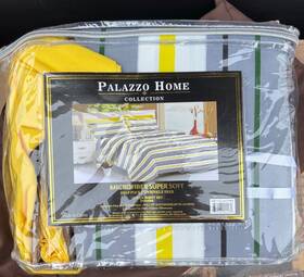 Hotel Collection 655385159111 Palazzo Home 5 Th Ave Microfiber Super Soft 6 Piece Queen