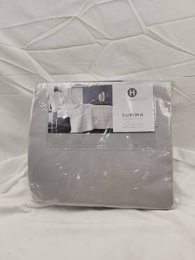 Hotel Collection 706257404676 680 Thread Count Supima Cotton King Fitted Sheet Palladium Grey