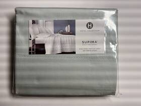 Hotel Collection 706257405086 Supima Extra Deep King Flat Sheet Lagoon Green 680 Tc