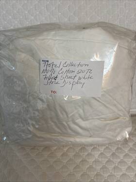 Hotel Collection 709271376547 100% Cotton 500 Tc Queen Fitted Sheet White Store Display Hotel Collection 709271376547 100% Cotton 500 Tc Queen Fitted Sheet White Store Display