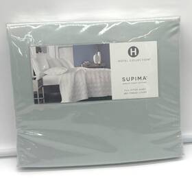 Hotel Collection 732994113724 680 Thread Count 100% Supima Cotton Fitted Sheet Full Lagoon