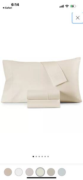 Hotel Collection 766390313792 525 Thread Count Egyptian Cotton 4-pc. Sheet Set Queen -ivory