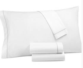 Hotel Collection 766390654550 Italian Percale 100% Cotton Full Sheet Set White 380 New Hotel Collection 766390654550 Italian Percale 100% Cotton Full Sheet Set White 380 New
