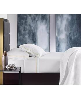 Hotel Collection 766390654574 Italian Percale 100% Cotton 4-pc. White Full Sheet Set