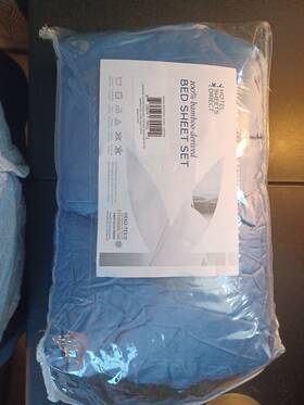 Hotel Sheets Direct 810074700306 100% Bamboo - Queen Sheet And Pillowcase Set Lt. Blue