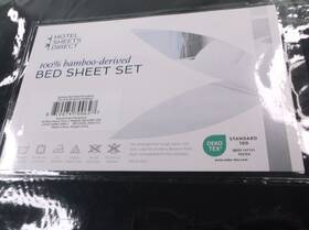 Hotel Sheets Direct 810074700627 4 Piece Bed Sheet Set King Size 100% Bamboo- Derived New