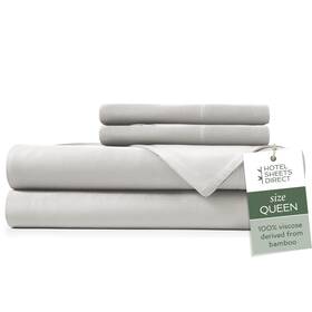 Hotel Sheets Direct 810074700665 100% Viscose Derived From Bamboo Queen Size Cooling Bed
