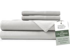 Hotel Sheets Direct 810074700702 New 100% Bamboo-derived Duvet Cover White - Size Cal King