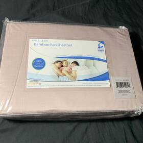 Hotel Sheets Direct 810074700894 100% Bamboo - Queen Size Sheet Set Light Pink Hotel Sheets Direct 810074700894 100% Bamboo - Queen Size Sheet Set Light Pink