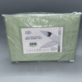 Hotel Sheets Direct 810074700993 100% Bamboo Viscose Full Sheet Set Light Green New