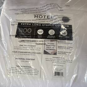 1691366 Hotel Signature 800 Thread Count Cotton 6-piece Sheet Set White -full Size Read