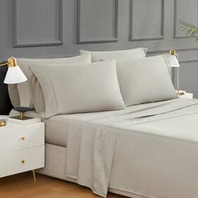 1728230 Hotel Signature Sateen Egyptian Cotton 400 Thread Count 6-piece Sheet Set Queen King