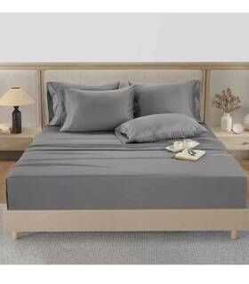 Hotel Signature Sateen 840708183748 800 Thread Count Cotton 6-piece Sheet Set - King Size In Gray