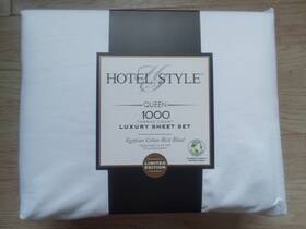 Hotel Style 887719204741 Queen 1000 Thread Count- Luxury Sheet Set Egyptian Cotton White