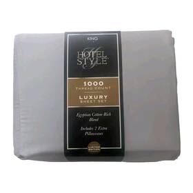 Hotel Style 887719204765 Luxury 6-piece 1000 Thread Count Platinum Color King Hotel Style 887719204765 Luxury 6-piece 1000 Thread Count Platinum Color King
