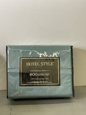 Hotel Style 903062011934 600 Thread Count Full Sheet Set Long Staple Cotton Sateen Hotel Style 903062011934 600 Thread Count Full Sheet Set Long Staple Cotton Sateen