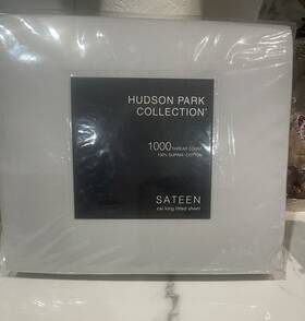 Hudson Park 732995601787 Cal. King 1000tc Fitted Sheet Gray. Brand New Hudson Park 732995601787 Cal. King 1000tc Fitted Sheet Gray. Brand New