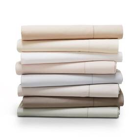 Hudson Park 732995602388 680 Thread Count Supima Cotton Twin Fitted Sheet Vanilla Sky