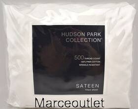 Hudson Park 732997299494 500 Thread Count Pima Cotton Twin Xl Fitted Sheet White