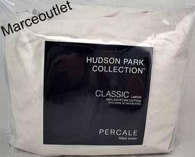 Hudson Park 732998748762 Classic Linens Egyptian Cotton Percale Queen Fitted Sheet Silver Hudson Park 732998748762 Classic Linens Egyptian Cotton Percale Queen Fitted Sheet Silver