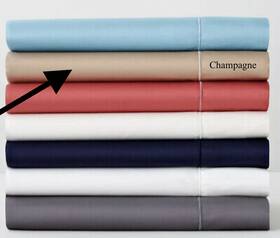 T5002 Hudson Park Collection 762120259330 500tc Champagne Wrinkle-free Cotton Flat Sheet - Twin T5002 Hudson Park Collection 762120259330 500tc Champagne Wrinkle-free Cotton Flat Sheet - Twin