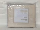 Hudson Park Luxe Percale Satin Band Ivory King Flat Sheet 766370243736