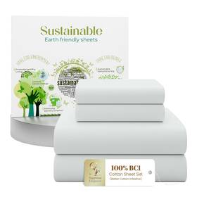 69a2060e67c8ab27d495f068 Icil 4 Pcs 100% Cotton Queen Sheet Set Soft Silver 400 Thread Count Percale Weave 69a2060e67c8ab27d495f068 Icil 4 Pcs 100% Cotton Queen Sheet Set Soft Silver 400 Thread Count Percale Weave