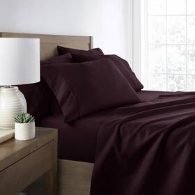 Ienjoy Home 814760023274 New Microfiber Queen Sheet Set 6 Piece Purple Ultra Soft