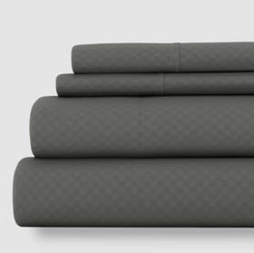 Ienjoy Home 814760025544 Gray Checkered 4-piece Full Size Bed Sheet Set Ienjoy Home 814760025544 Gray Checkered 4-piece Full Size Bed Sheet Set