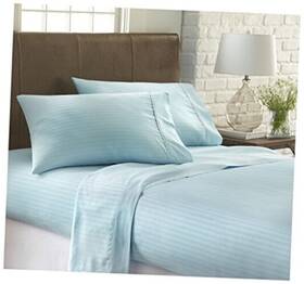 Ienjoy Home 814760025889 4 Piece Bedding Sheet Set - Sleep Better Than Ever With Queen Stripes Aqua