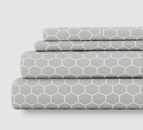 Ienjoy Home 816651027781 Gray Farmhouse Premium Honeycomb 4-piece Bed Sheet Set Size Queen Ienjoy Home 816651027781 Gray Farmhouse Premium Honeycomb 4-piece Bed Sheet Set Size Queen