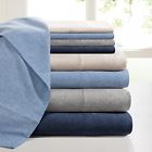 Ii20-827 Ink Ivy Cotton Blend Jersey Knit King Bed Sheets Sheet