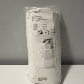 003.572.31 Ikea Dvala White Fitted Sheet 100% Cotton 152 Thread Ct. Full/double