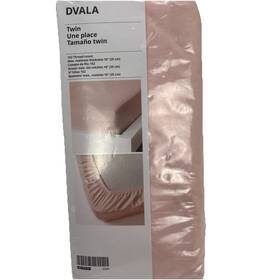 203.576.83 Ikea New Dvala Twin Size Pink Fitted Sheet 152 Thread Count 100% Cotton