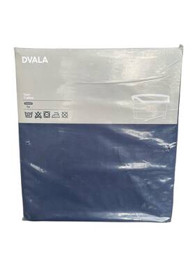 401.500.02 Ikea Dvala Fitted Sheet Twin Size Navy Blue New Sealed