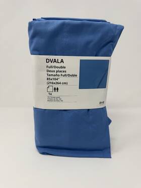 505.808.41 Ikea Dv La Queen Flat Sheet Blue 100% Cotton Bedding New 505.808.41 Ikea Dv La Queen Flat Sheet Blue 100% Cotton Bedding New