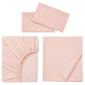 703.577.08 Ikea New Dvala Sheet Set Pink Queen 70357708