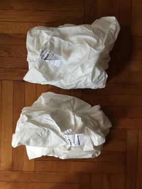 805.326.55 Ikea R Nnveckmal Inch Lot Of 2 White Twin Fitted Sheets #805.326.55 New