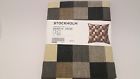 Ikea Cushion Cover Stockholm Pillow Checker Pattern Beige Gray Brown