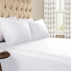 Impressions 855031070016 Superior Flannel-sh Sheet Set King White Impressions 855031070016 Superior Flannel-sh Sheet Set King White
