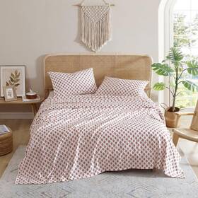 Indigo Ink 735732114755 Twin Size Sheet Set 3-piece Boho Medallion Patterned Bedding Soft And Resis