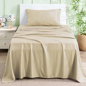 Infiixso 976316695381 Twin Sheets Set Khaki - 100% Rayon Derived From Bamboo 3 Pieces Cool Infiixso 976316695381 Twin Sheets Set Khaki - 100% Rayon Derived From Bamboo 3 Pieces Cool