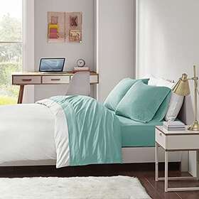 Intelligent Design 675716721619 Cotton Blend Jersey Knit Bed Sheet Set Wrinkle Resistant Soft Sheets With 14