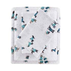 Id20-1755 Intelligent Design Cozy Soft 100% Cotton Flannel Print Animals Stars Cute War
