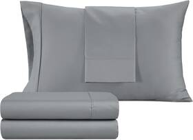 Izod 904424207866 Sateen Silky 3pc Twin Xl Size Bed Sheet Set Deep Pockets Fits Upto 17 Inch Smooth