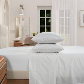 Izod 904424208368 Egyptian Cotton Percale Sheet Set Lightweight Crisp And Cooling Fabric 100